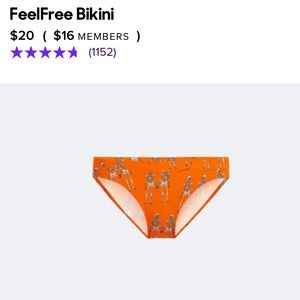 MeUndies Feel Free Bikini Undies No Body Like You NWT